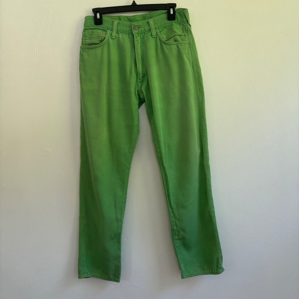 Evisu Fairway Genes Jeans Mens 30 x31 Green Seagull Logo Dotted Yamane Japan